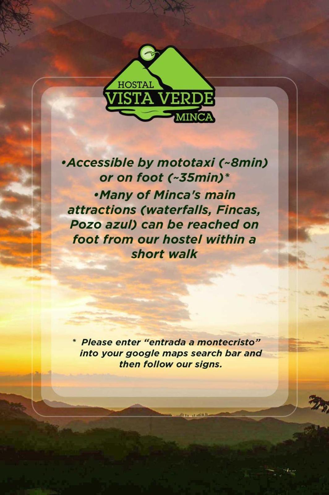 Hostal Vista Verde Minca Exterior foto